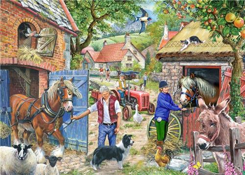 House of Puzzles Appletree Lane - 1000 Piece Jigsaw Puzzle