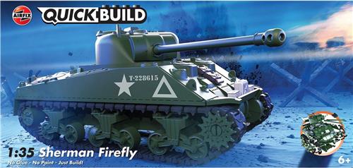 Airfix J6042 QUICKBUILD Sherman Firefly Tank Plastic Modelbouwpakket