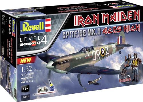 1:32 Revell 05688 Spitfire Mk.II "Aces High" Iron Maiden - Gift Set Plastic Modelbouwpakket