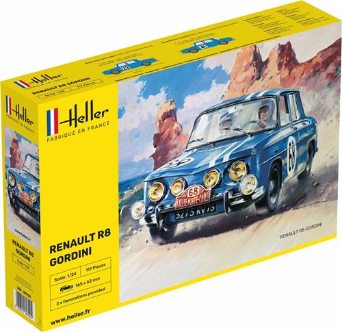 1:24 Heller 80700 Renault R8 Gordini Car Plastic Modelbouwpakket