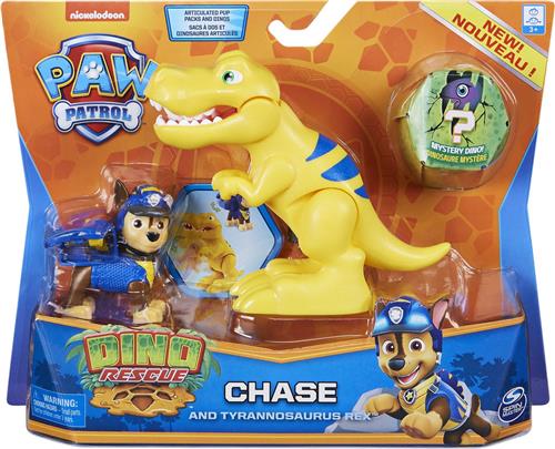 PAW Patrol Dino Rescue - Chase en Dino-actiefiguren - Speelfigurenset