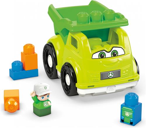 Mega Bloks Raphy's Recyclingwagen - Blokken Bouwset Speelgoedauto