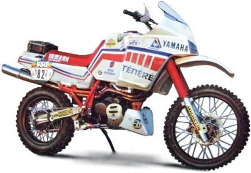 1:9 Italeri 4642 YAMAHA Ténéré 660cc Paris Dakar 1986 Plastic Modelbouwpakket