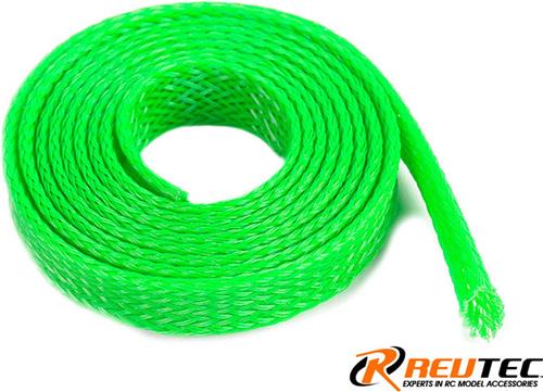 Revtec - Kabel beschermhoes - Gevlochten - 8mm - Neon Groen - 1m