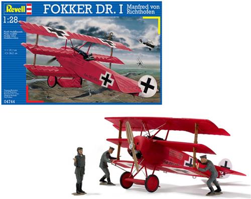 1:28 Revell 04744 Fokker Dr.I - Richthofen Plane Plastic Modelbouwpakket