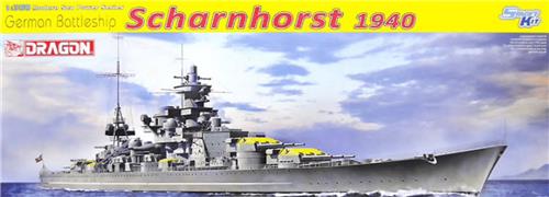 1:350 Dragon 1062 German Battleship Scharnhorst 1940 Plastic Modelbouwpakket