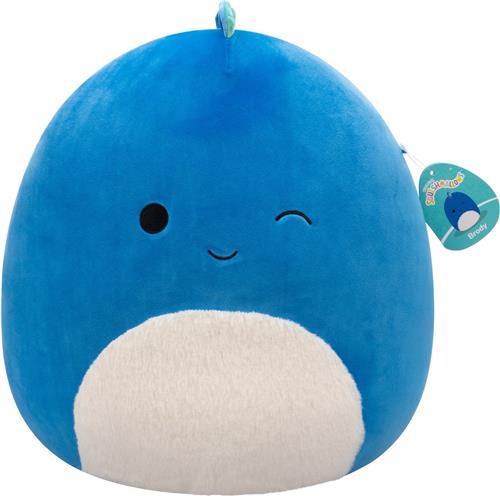 Squishmallows - Brody - Winking Dark Blue Dino W/Fuzzy Belly 40cm pluche