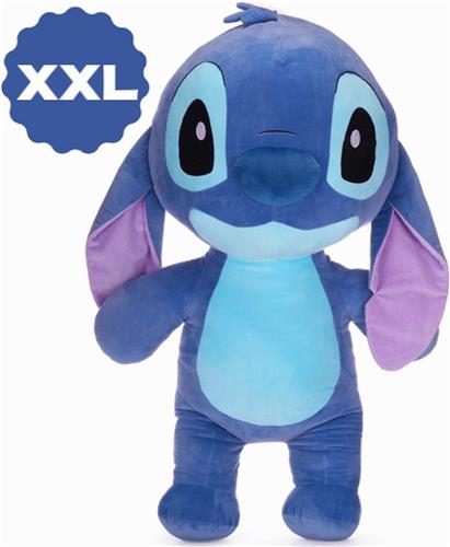 Stitch Pluche Knuffel 110 cm XXL (Blauw) - Mega Grote XL Plush - Lilo & Stitch Teddybeer Extra Groot - Angel - Leroy - Scrump - Stitch Speelgoed Cadeau Knuffelbeer