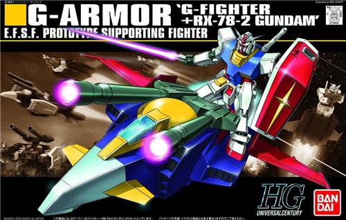 Gundam HGUC 1/144 G-Armor G-Fighter + RX-78-2 Gundam Model Kit 050