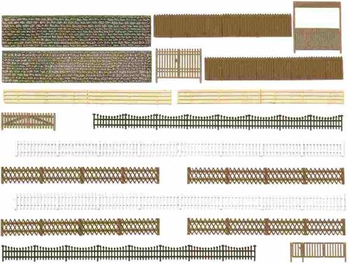 Busch - Zäune,mauern,tore H0 (Bu6017)