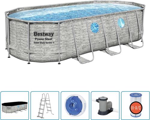 Bestway - Power - Steel - Zwembadset - Swim - Vista - Series - 549x274x122 - cm