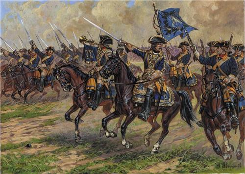 1:72 Zvezda 8057 Swedish Dragoons of Charles XII - XVII-XVIII centuries AD Plastic Modelbouwpakket