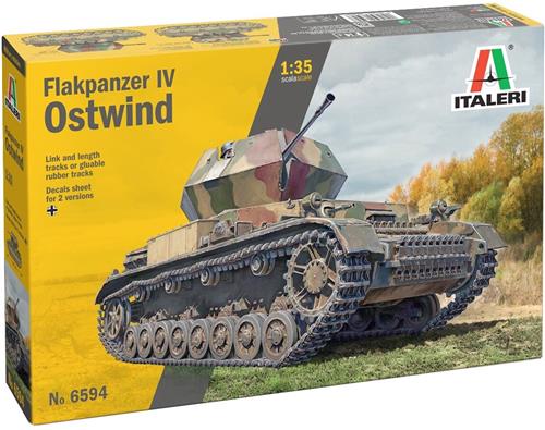 1:35 Italeri 6594 Flakpanzer IV Ostwind Plastic Modelbouwpakket