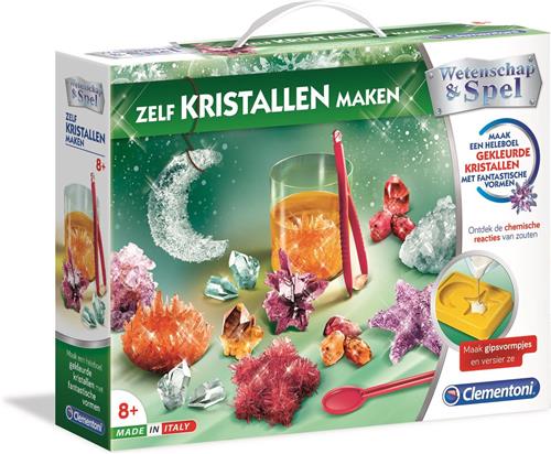 Clementoni Wetenschap & Spel - Zelf Kristallen Maken - Experimenteerdoos - Educatief Speelgoed 8+ Jaar