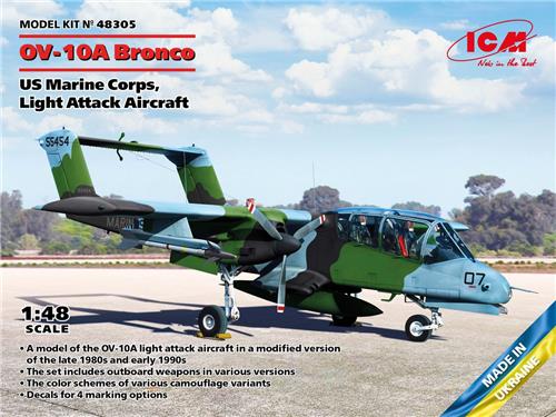 1:48 ICM 48305 OV-10A Bronco US Marine Corps - Light Attack Aircraft Plastic Modelbouwpakket