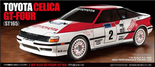 1:10 Tamiya 58718 RC Toyota Celica GT-Four TT-02 RC Plastic Modelbouwpakket