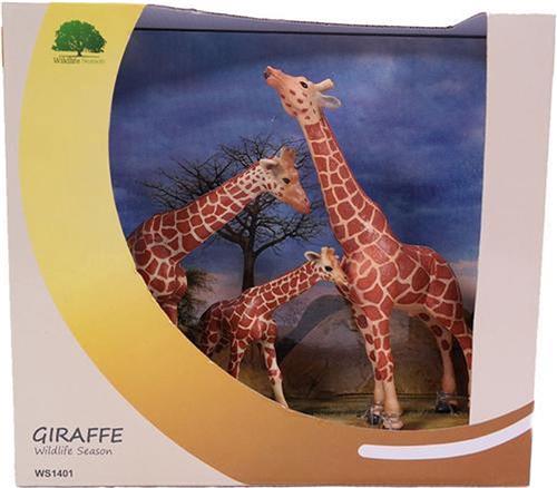 PIA Soft Toys - Giraffenfamilie in showbox - PVC - Wildlife - 21cm