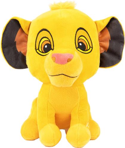 Simba - Disney Lil Bodz Pluche Knuffel met Geluid 30 cm {Disney Sound Plush Toy | Speelgoed knuffeldier knuffels voor kinderen jongens meisjes | Lady en de Vagebond, 101 Dalmatiërs, Pluto, Simba Lion King, Dumbo Dombo Olifant}