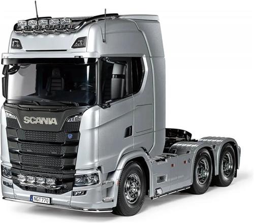 1:14 Tamiya 56373 RC Scania S770 V8 Truck 6X4 - Pre-painted Silver edition RC Plastic Modelbouwpakket