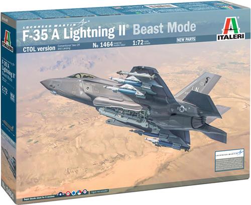 1:72 Italeri 1464 F-35A Lightning II - Beast Mode Plastic Modelbouwpakket