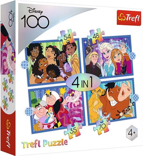 Trefl Trefl 4in1M - The happy world of Disney / Disney 100