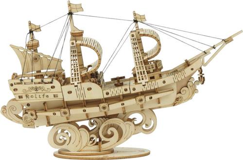 Robotime Modelbouwpakket Sailing Ship 12 Cm Hout 118-delig