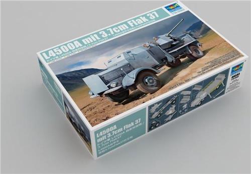 1:35 Trumpeter 09593 L4500A Truck mit 3.7cm Flak 37 Plastic Modelbouwpakket