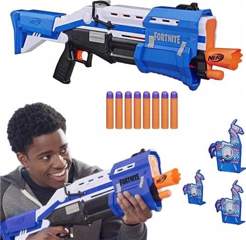 NERF Fortnite TS Blaster - Fortnite Blaster, Speelgoedwapen, Mega Darts, Gratis LAMA Targets