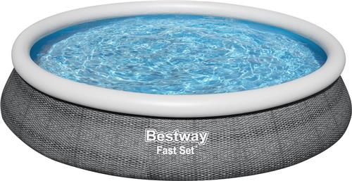 Bestway - Fast Set - Opblaasbaar zwembad inclusief filterpomp - 457x84 cm - Rond