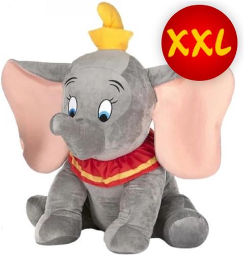 Dumbo Olifiant Disney Pluche Knuffel XXL 100 cm - Dombo Plush Toy XL - Extra Groot Speelgoed Knuffeldier voor Kinderen Jongens Meisjes - Disney Grote Knuffels