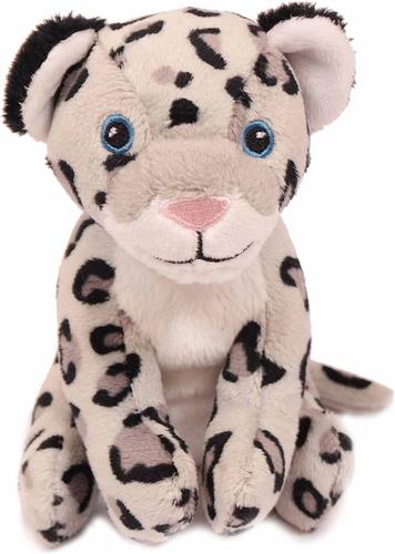 PIA Soft Toys Pluche Knuffeldier Sneeuwluipaard / Sneeuwpanter - 13 cm