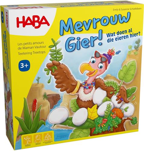 Haba spel [3 jaar +] Mevrouw Gier! Wat doen al die eieren hier?