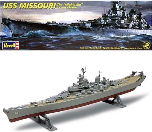 1:535 Revell 10301 U.S.S. Missouri Battleship Plastic Modelbouwpakket