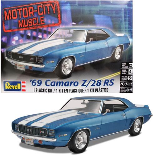 1:25 Revell 17457 1969 Camaro Z/28 RS Plastic Modelbouwpakket