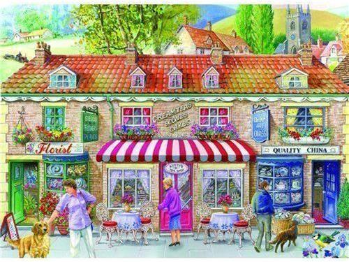 House of Puzzles Friday Street - 500 Piece Jigsaw Puzzle