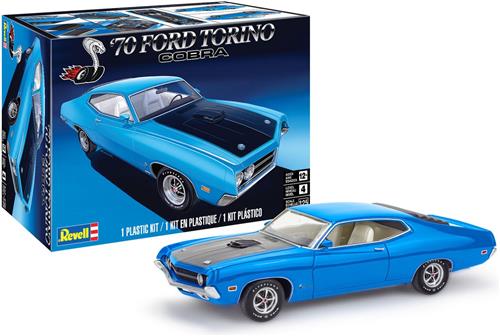 1:25 Revell 14534 1970 Ford Torino Cobra Car Plastic Modelbouwpakket