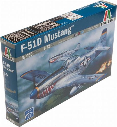 Italeri P - 51D MUSTANG 1:72 Montagekit Vliegtuig met vaste vleugels