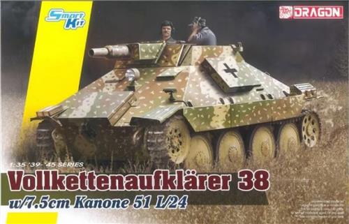 1:35 Dragon 6815 Vollkettenaufklarer 38 w/7.5cm Kanone 51 L/24 Plastic Modelbouwpakket