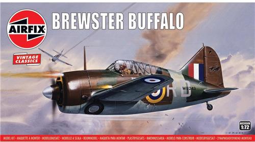 1:72 Airfix 02050V Brewster Buffalo Plane Plastic Modelbouwpakket