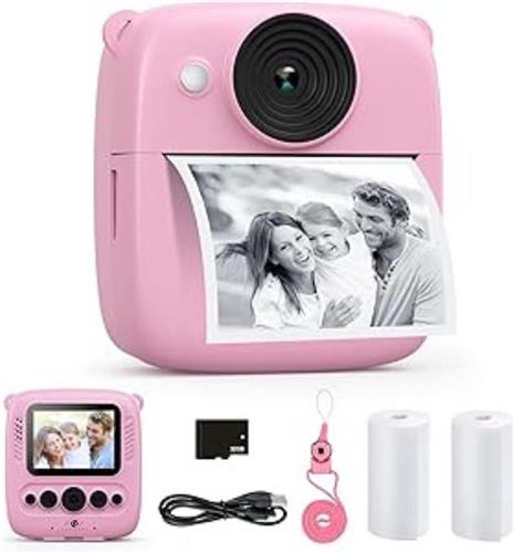 Equivera Kindercamera met Foto Printer - Kindercamera - Printcamera - Digitale Camera Kinderen - Speelgoed Camera