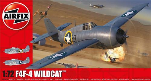 1:72 Airfix 02070A F4F-4 Wildcat Plane Plastic Modelbouwpakket