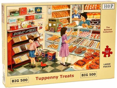 House of Puzzles Tuppenny Treats - BIG 500 Piece Jigsaw Puzzle