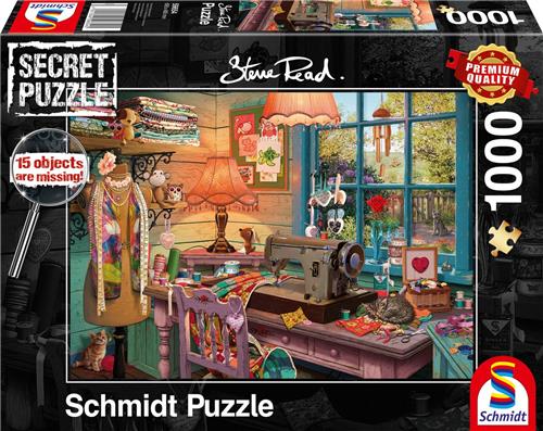 Schmidt Legpuzzel In Het Naai Atelier 49 X 69 Cm 1000 Stukjes