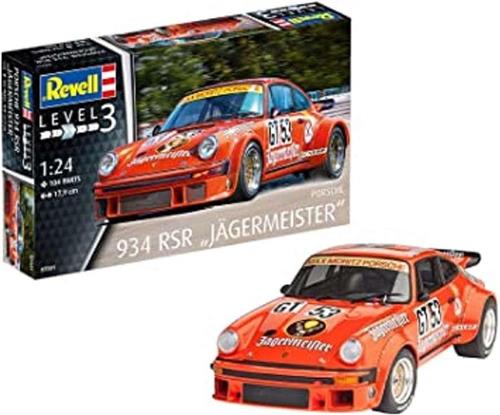 1:24 Revell 07031 Porsche 934 RSR "Jägermeister" Plastic Modelbouwpakket