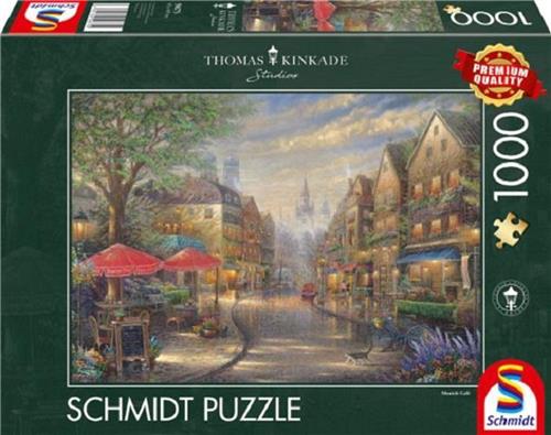 Schmidt Spiele Thomas Kinkade Studios: Café in München Legpuzzel 1000 stuk(s) Stad