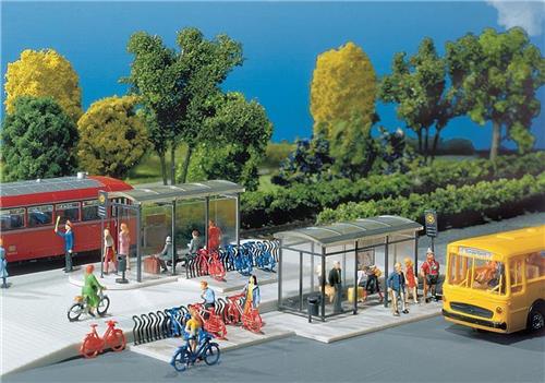 Faller - Bushokje City Compact - modelbouwsets, hobbybouwspeelgoed voor kinderen, modelverf en accessoires