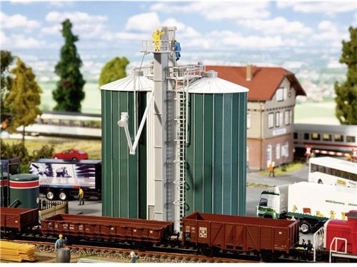 Faller - Dubbele silo - modelbouwsets, hobbybouwspeelgoed voor kinderen, modelverf en accessoires