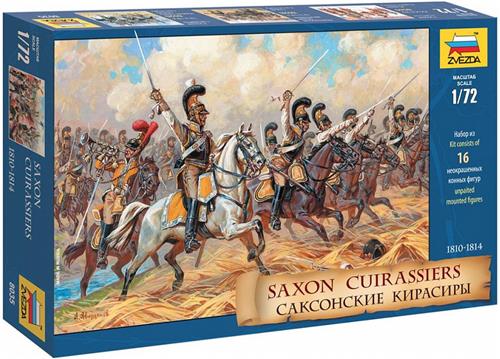 1:72 Zvezda 8035 Saxon Cuirassiers - Napoleonic Wars 1810-1814 Plastic Modelbouwpakket