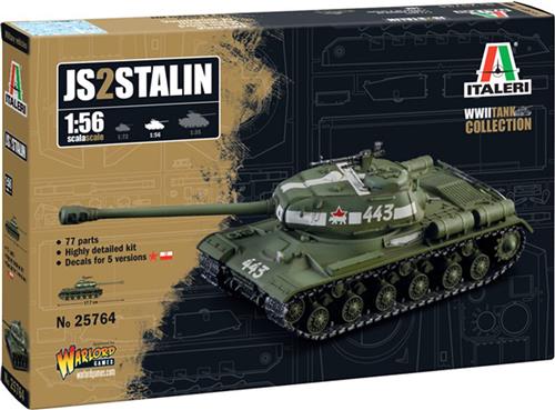 1:56 Italeri 25764 Josef Stalin JS-2 - Tank Plastic Modelbouwpakket