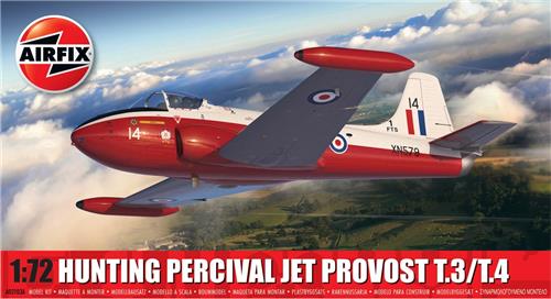 1:72 Airfix 02103A Hunting Percival Jet Provost T.3/T.4 - Vliegtuig Plastic Modelbouwpakket